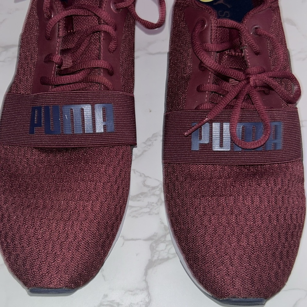 MENS Maroon Puma Casual Sneakers - Picture 9 of 10